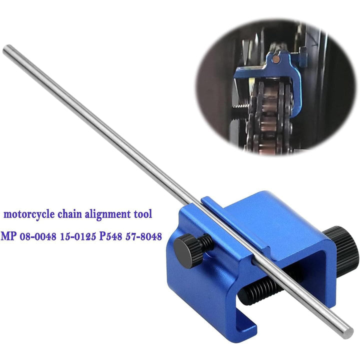 08-0048 Motorcycle Chain Alignment Tool with Clamp and Guide Rod - Just Closeouts Canada Inc.