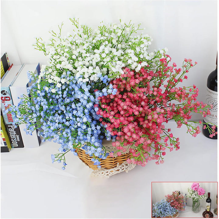 10 Bundles White Artificial Baby's Breath Flowers, 21.7-Inch Stems - Just Closeouts Canada Inc.