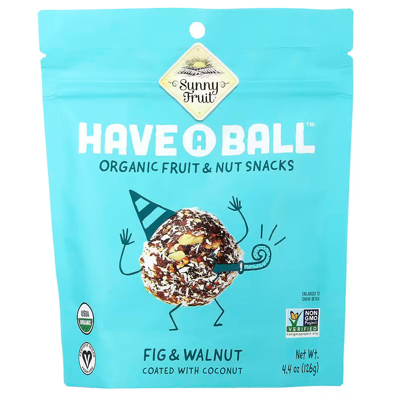 Sunny Fruit, Have A Ball Organic Fig And Walnut Balls, 126g