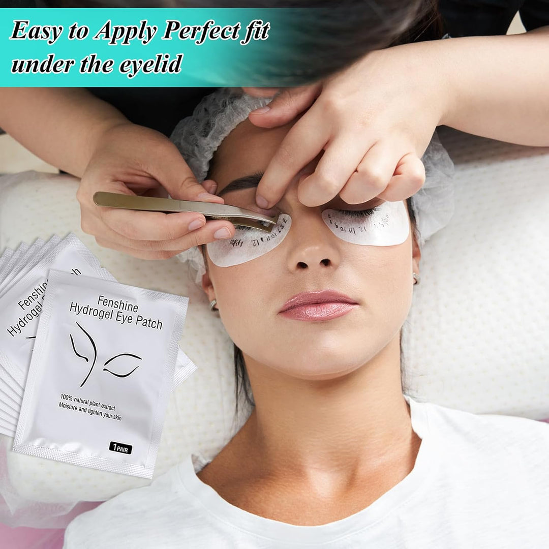 100 Pairs Eyelash Extension Eye Pads Lint Free Hydrogel Eye Patches Professional Under Eye Gel Pads for Lash Extensions Supplies (100 Pairs) - Just Closeouts Canada Inc.