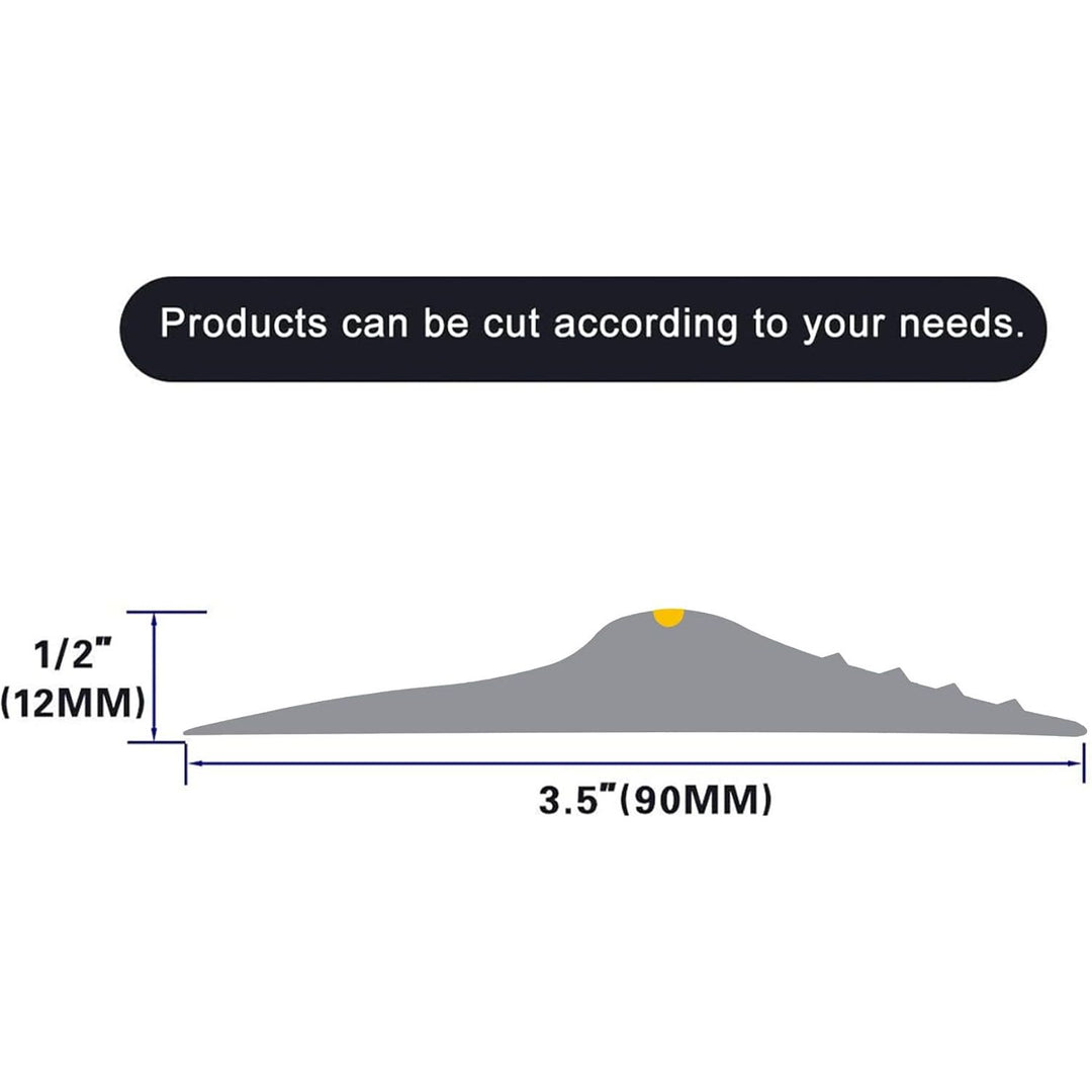 10Ft/3M Universal Garage Door Rubber Threshold Strip with 300ml Black Adhesive, Weatherproof Seal Strip DIY Weather Stripping Replacement (Grey) - Just Closeouts Canada Inc.