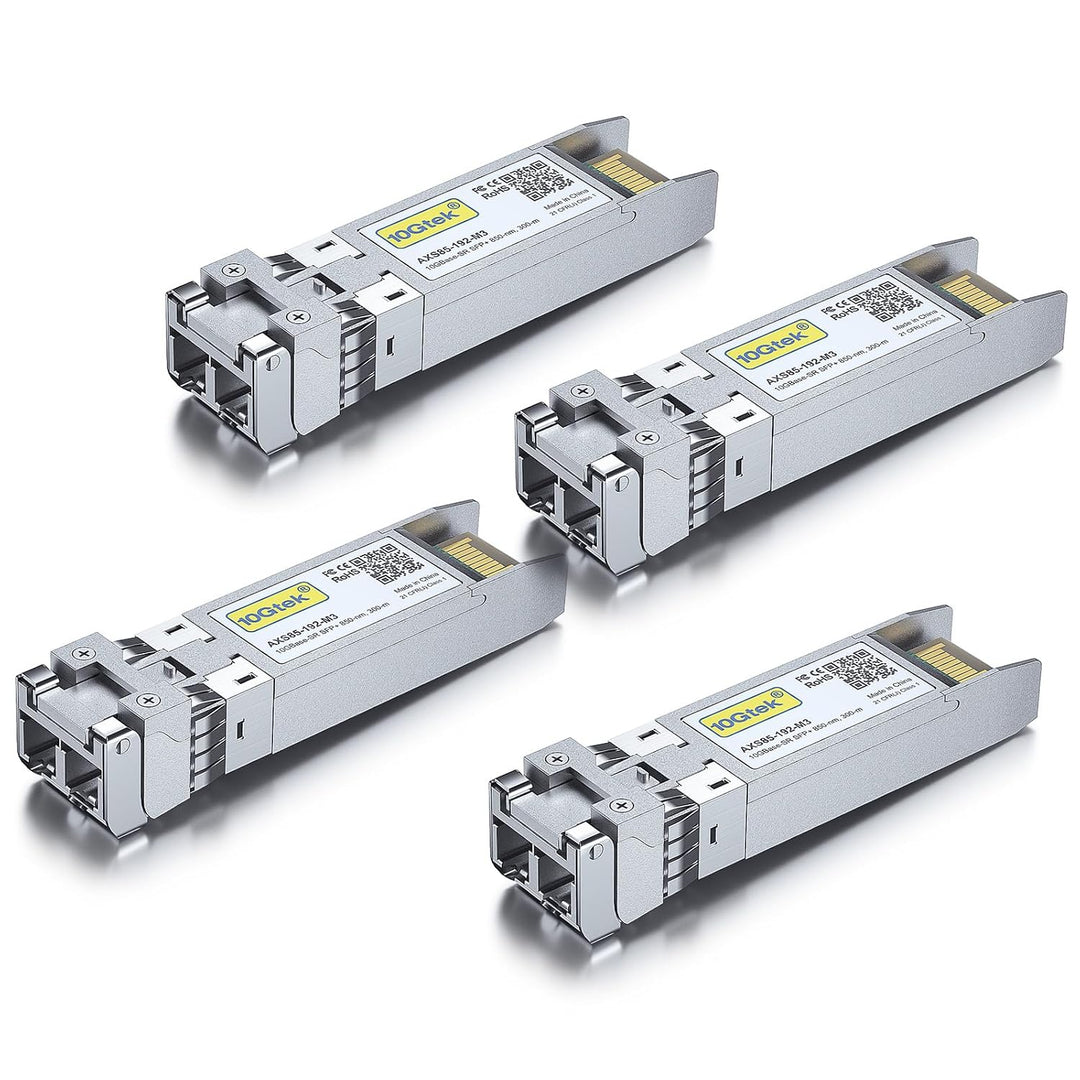 10GBase-SR SFP+ Optical Transceivers – 850 nm, 4 Pack - Just Closeouts Canada Inc.
