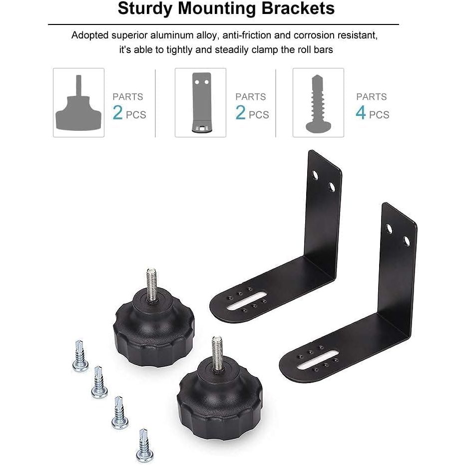 10L0L Golf Cart Rear View Mirror, 16.5 Inch Extra Wide 180 Degree Panoramic Mirror with Adjustable Viewing Angle Design for EZGO, Club Car, Yamaha - Just Closeouts Canada Inc.
