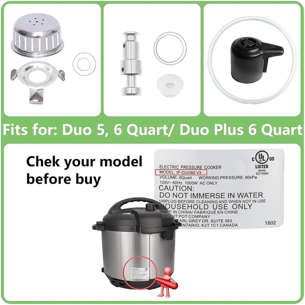 11-Piece Pressure Cooker Replacement Parts Set with Sealing Rings - Just Closeouts Canada Inc.