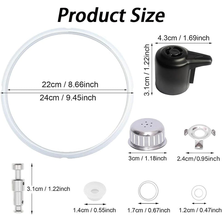11-Piece Pressure Cooker Replacement Parts Set with Sealing Rings - Just Closeouts Canada Inc.
