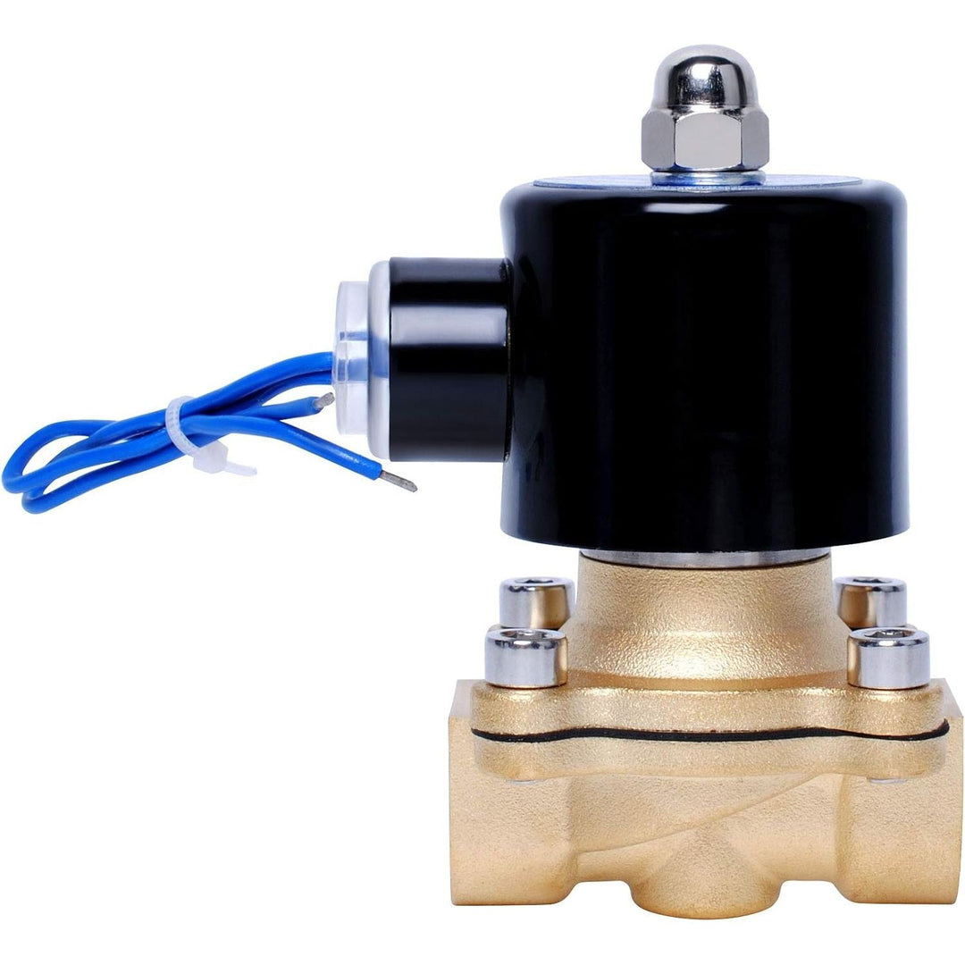 1/2-Inch Brass Solenoid Valve, 12V DC, Normally Closed - Just Closeouts Canada Inc.