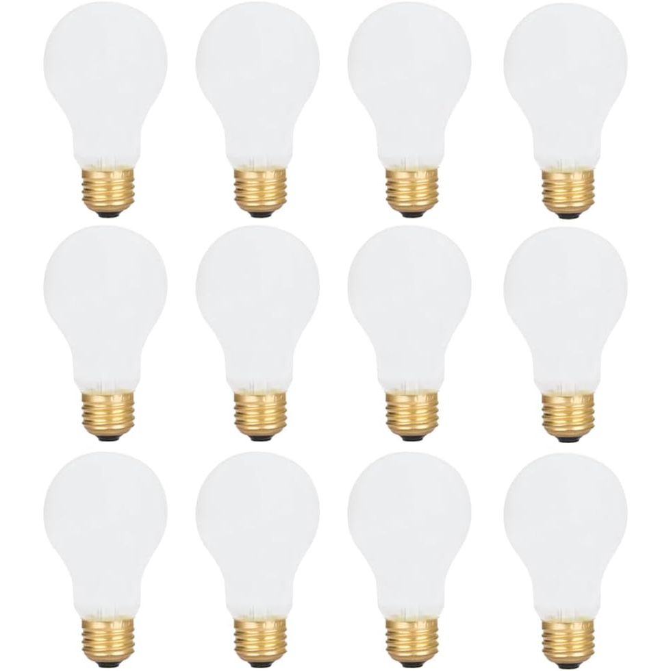 12 Pack 60 Watt A19 E26 Medium Base 130 Volt Incandescent Light Bulbs, Standard Household Bulbs for Ceiling Fan, Bedroom, Living Room - Just Closeouts Canada Inc.