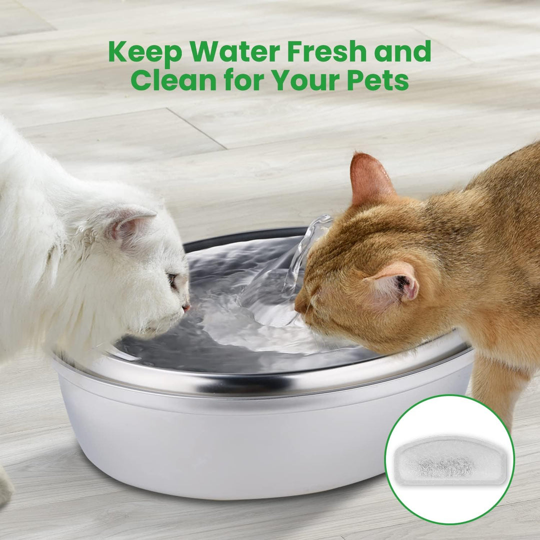 12 Pack Replacement Filters for D30 67oz/2L Automatic Pet Water Dispenser, ZEKIRY Carbon Cat Water Fountain Filter, Triple Filtration Pet Fountain Filter Replacement(6Pcs Pump Sponges) - Just Closeouts Canada Inc.