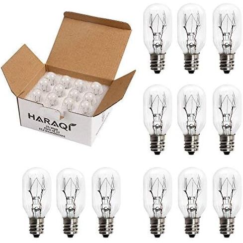12 Pack Salt Lamp Bulbs,E12 25 Watt Incandescent Candelabra Bulbs, Long Lasting Replacement Light Bulbs for Himalayan Salt Lamps,Salt Night Lights 25 Watt E12 Socket - Just Closeouts Canada Inc.