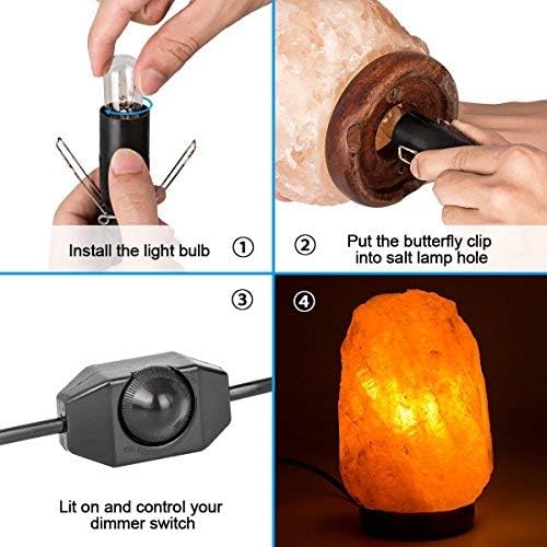 12 Pack Salt Lamp Bulbs,E12 25 Watt Incandescent Candelabra Bulbs, Long Lasting Replacement Light Bulbs for Himalayan Salt Lamps,Salt Night Lights 25 Watt E12 Socket - Just Closeouts Canada Inc.