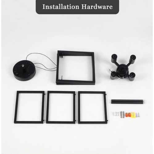 12.7 in.4 - Light Black Industrial Semi - Flush Mount with No Bulbs Included - Just Closeouts Canada Inc.X004FHK04L,X004FHGSL5