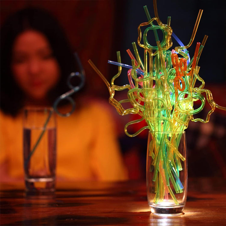 12PCS Kids Straws, Reusable Party Straws for Kids Birthday Party (B) - Just Closeouts Canada Inc.