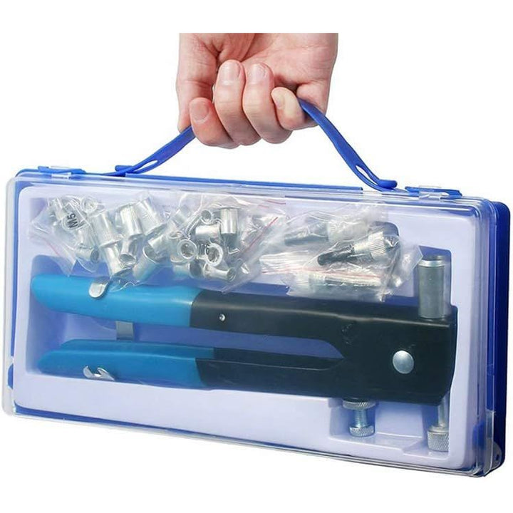 136pcs Rivet Nut Tool Kit Rivnut Tool Blind Nut Rivet Gun kit Wrench Threaded Insert Rivnut Nutsert M6/ M3/M4/M5/M8 Set for Furniture,Decration,Car,Trailer,Boat,and More - Just Closeouts Canada Inc.