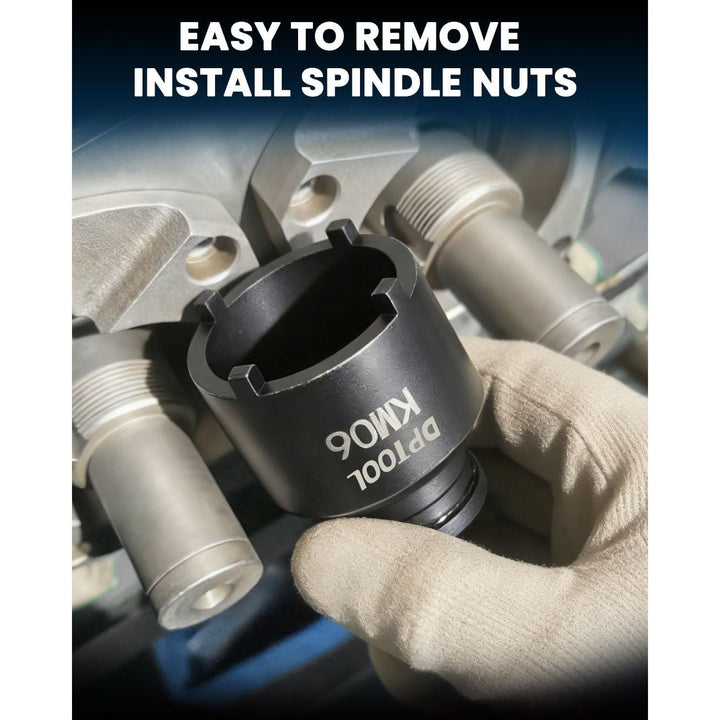 13pc Spindle Nuts Socket Kit Ball Joints Axle Locknut Remove Install Locking Hub Socket for KM Groove Nuts, 4 Teeth Exterior with 1/2'' 21.5mm 25mm 30mm 32.5mm 36mm 43mm 48.5mm 57mm 62.5mm 69mm 76mm - Just Closeouts Canada Inc.X0049F6VFB
