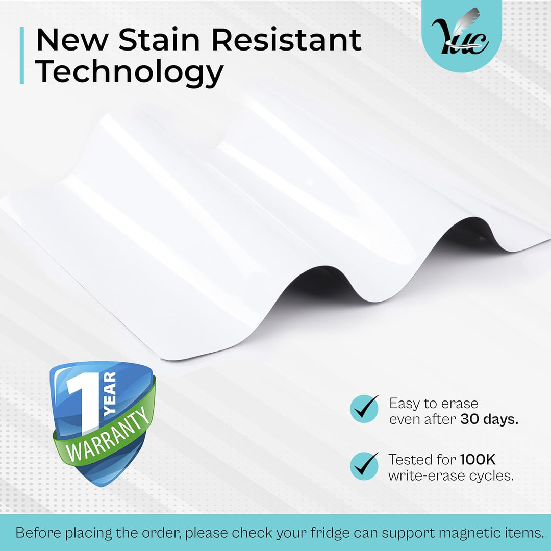 13x10 inch Dry Erase Calendar - Magnetic Calendar for Fridge - Fridge Whiteboard Calendar - Fridge Calendar - Calendar Whiteboard - White Board Calendar Dry Erase - Just Closeouts Canada Inc.