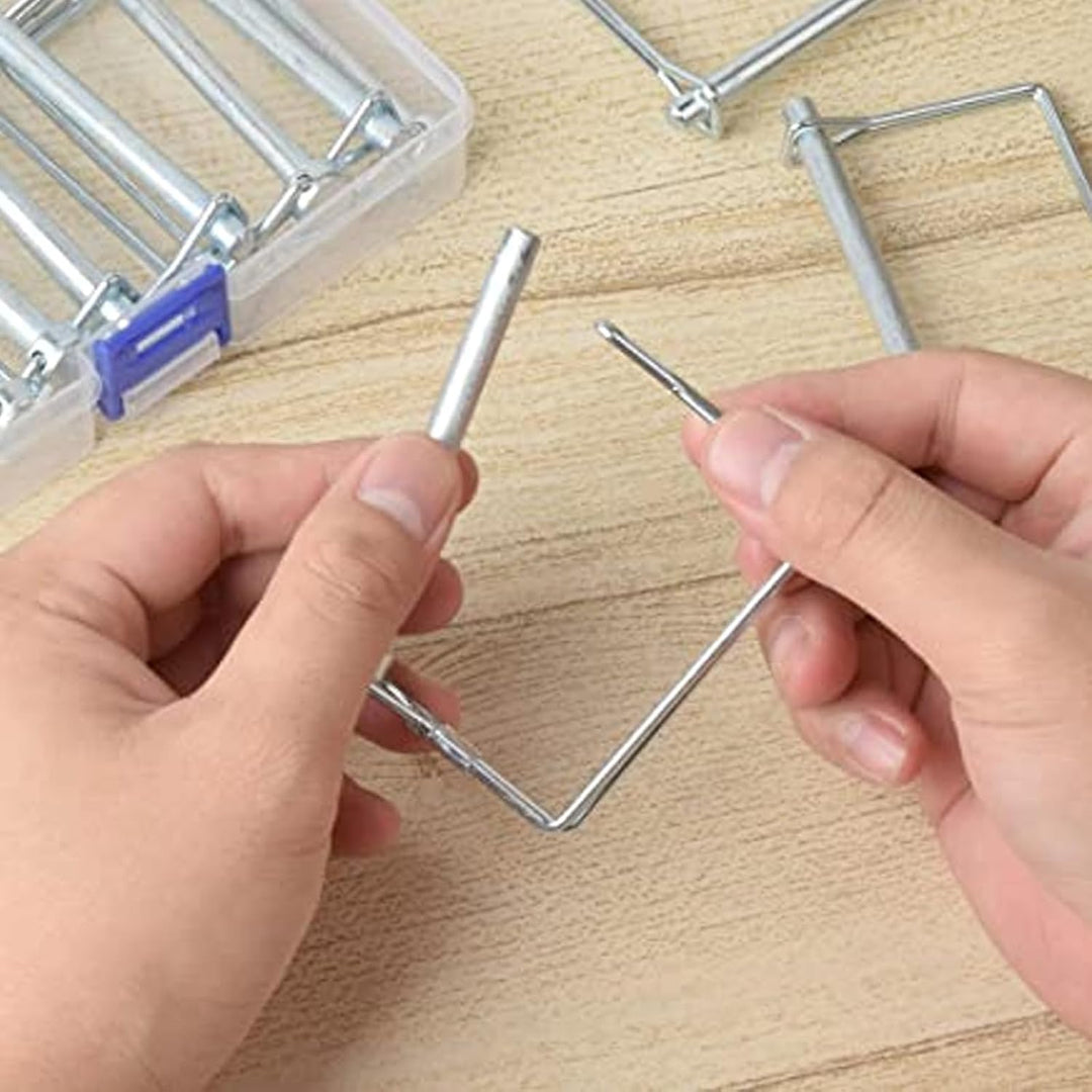 1/4 x 4-Inch Square Wire Locking Pins – 10 Pack - Just Closeouts Canada Inc.