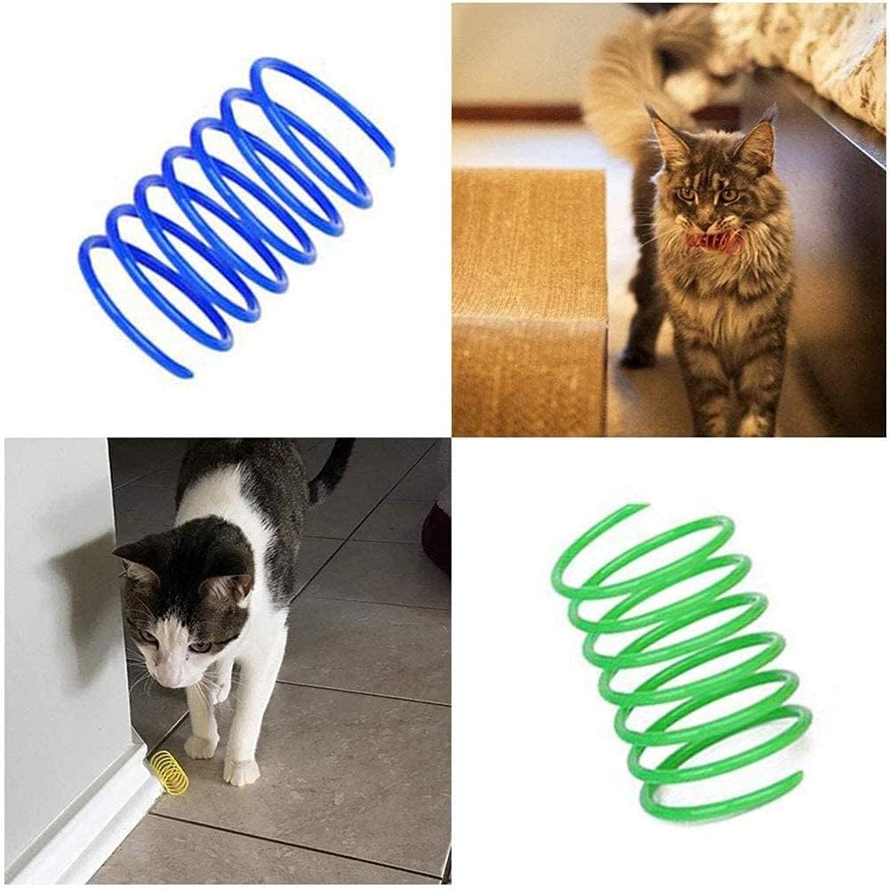 140-Pack Colourful Plastic Cat Spring Toys - Just Closeouts Canada Inc.X002XSVCNH