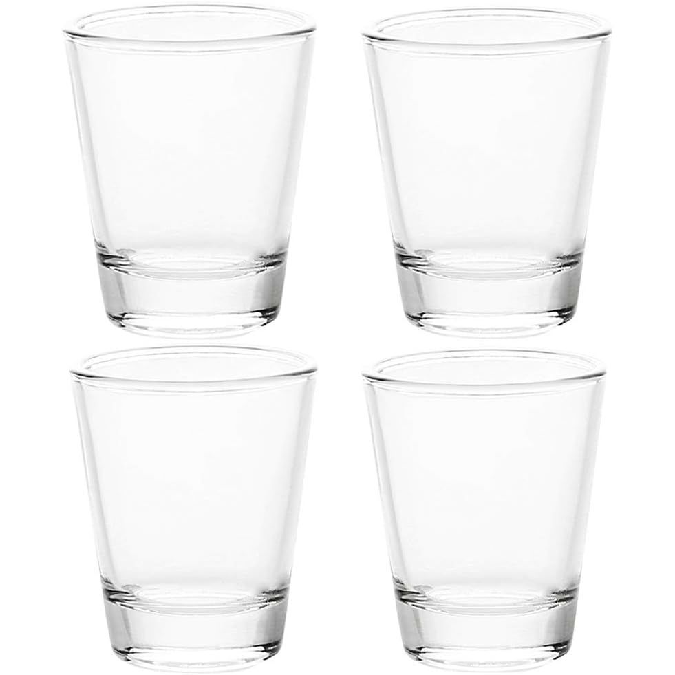 1.5 oz Shot Glasses Sets with Heavy Base, Clear Shot Glass, Set of 4 - Just Closeouts Canada Inc.