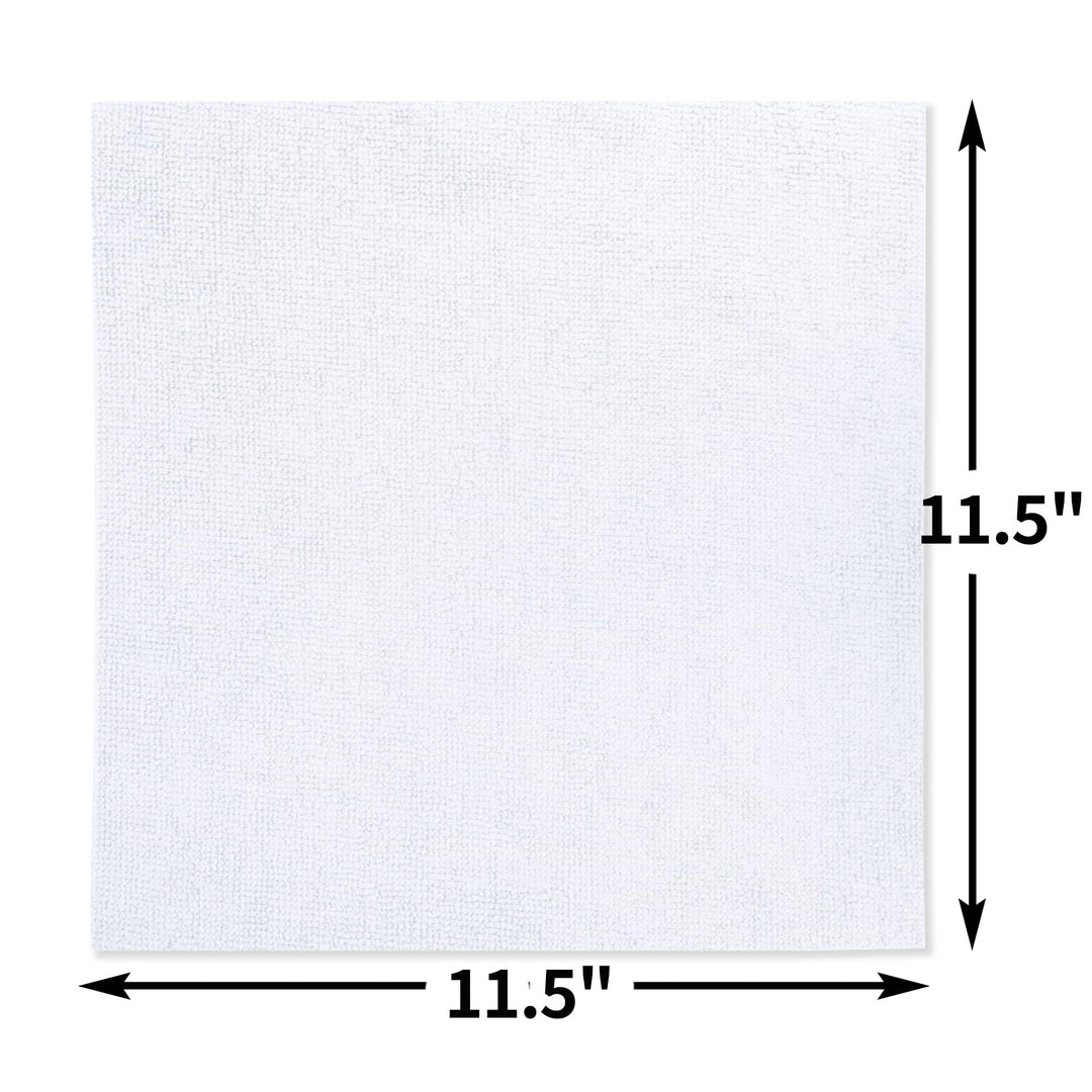 150-Pack White Microfiber Cleaning Cloths, 11.5 × 11.5 in - Just Closeouts Canada Inc.X0048IQZ37