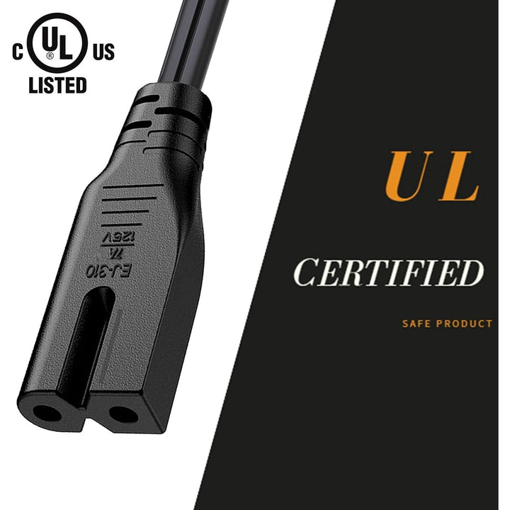 15ft Polarized C7 Power Cord for Compatible Vizio / Sharp / Philips TVs - Just Closeouts Canada Inc.