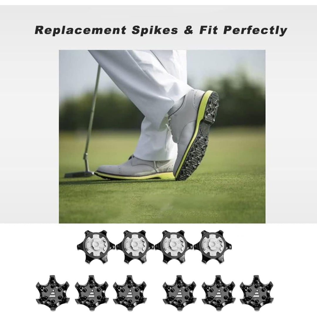 16 Black Soft Replacement Golf Shoe Spikes - Just Closeouts Canada Inc.