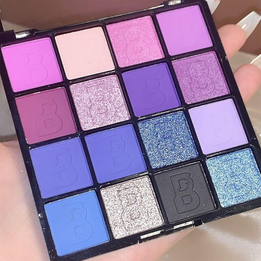 16-Colour Matte and Shimmer Eyeshadow Palette - Just Closeouts Canada Inc.