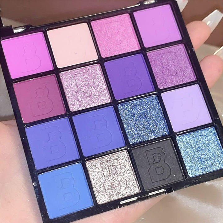 16-Colour Matte and Shimmer Eyeshadow Palette - Just Closeouts Canada Inc.