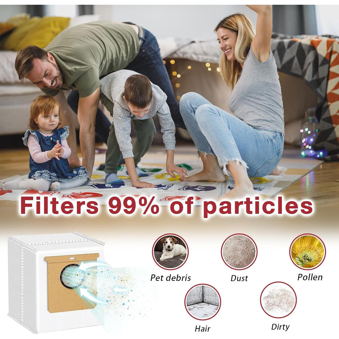 16 Pack Replacement Dust Bags Compatible with Eufy L50 & L60 SES, L60 Hybrid SES Self Empty Station, 3.5L Dirt Disposal Bags for Haier H9+, Conga Home 10000, 8090 Ultra, 9090 AI Vacuum Cleaner - Just Closeouts Canada Inc.X004GQMV2P