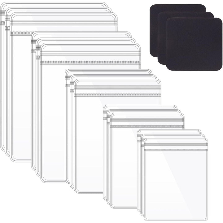 160Pcs 5 Size PVC Self Seal Jewelry Bags Plastic Zipper Bag Clear Storage Bags Jewelry Packaging Pouch with 30Pcs Anti Tarnish Tabs Strips Kit for Holding Jewelry Necklace Earring Ring Bracelet - Just Closeouts Canada Inc.X003C9FDLN