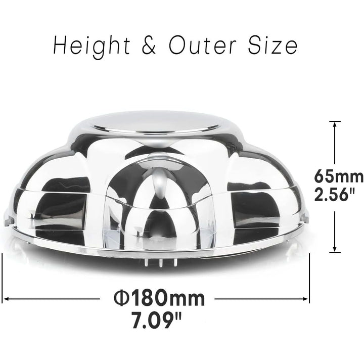 179mm 7in Wheel Center caps Compatible with Ford Expedition 1997 - 2002 F150 1997 - 2004 2004 F150 Heritage Center Hubcaps 4 Pack Silver Center Cover Replacement - Just Closeouts Canada Inc.