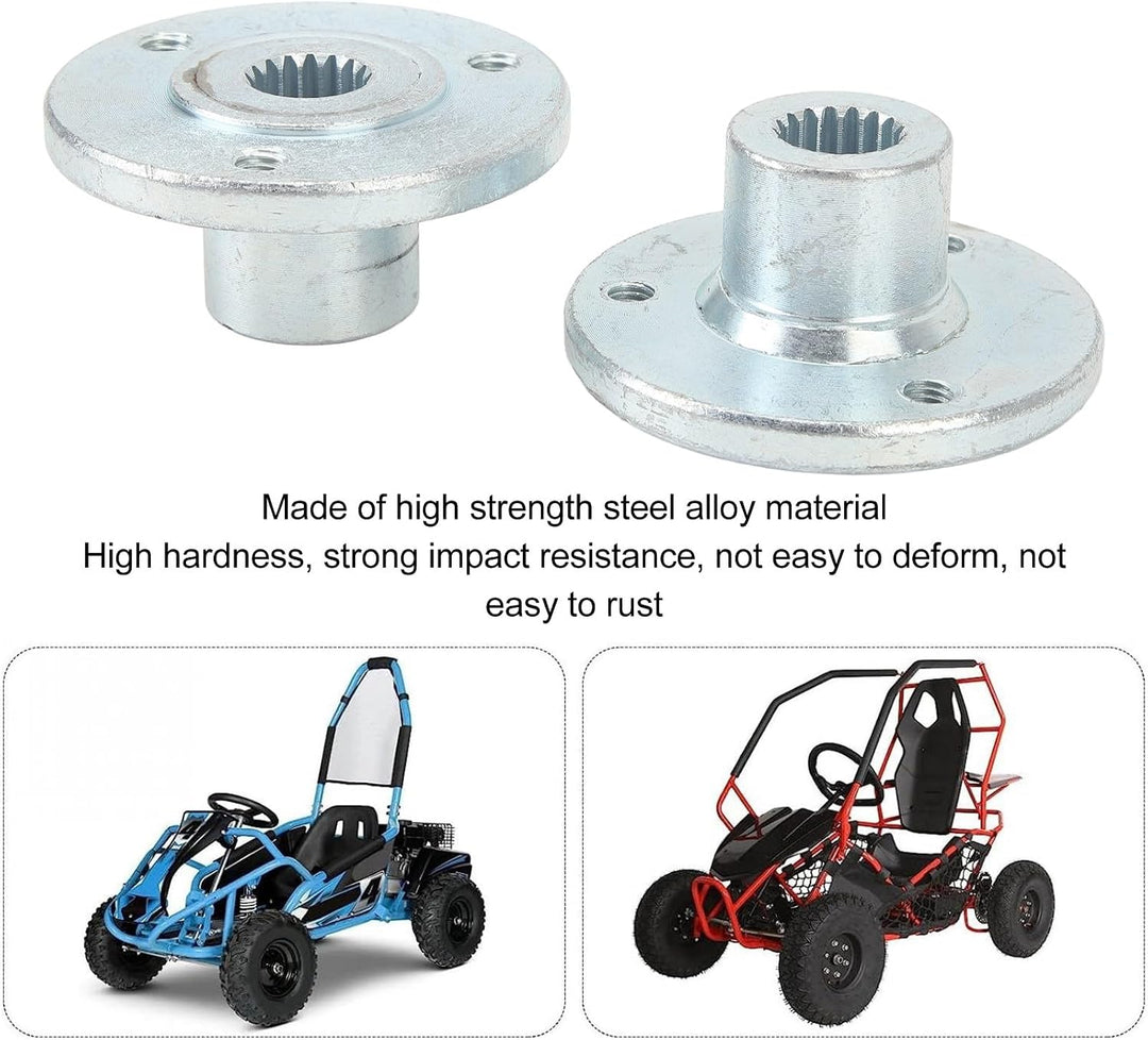 17-tooth three-stud rear wheel hub, view 3