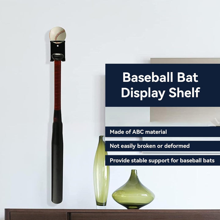 2 Black Baseball Bat Wall Display Holders - Just Closeouts Canada Inc.X00440L133