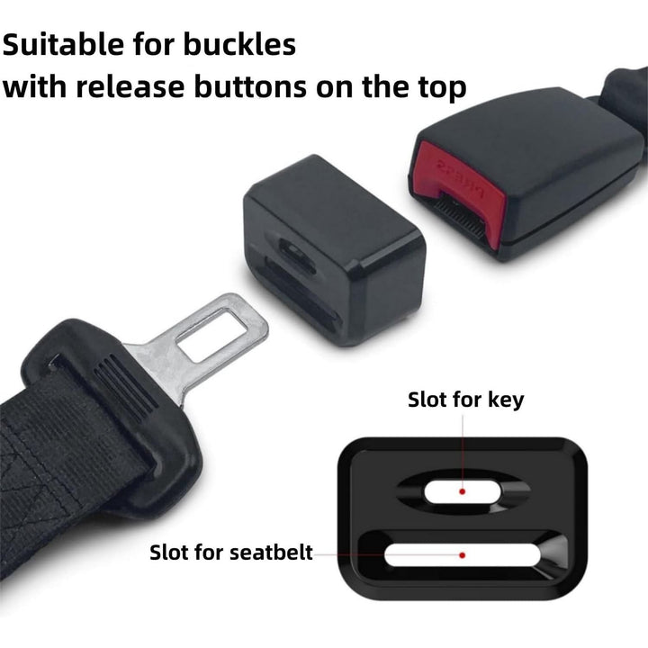 2 Black Seat-Buckle Guard Covers - Just Closeouts Canada Inc.