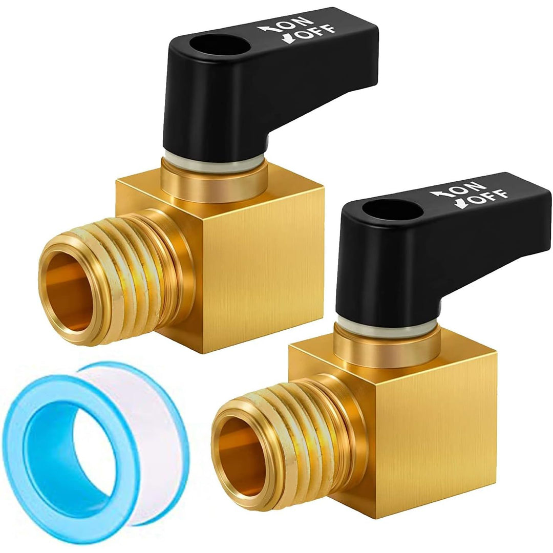 2 Brass 1/4-Inch NPT Air-Compressor Drain Ball Valves - Just Closeouts Canada Inc.