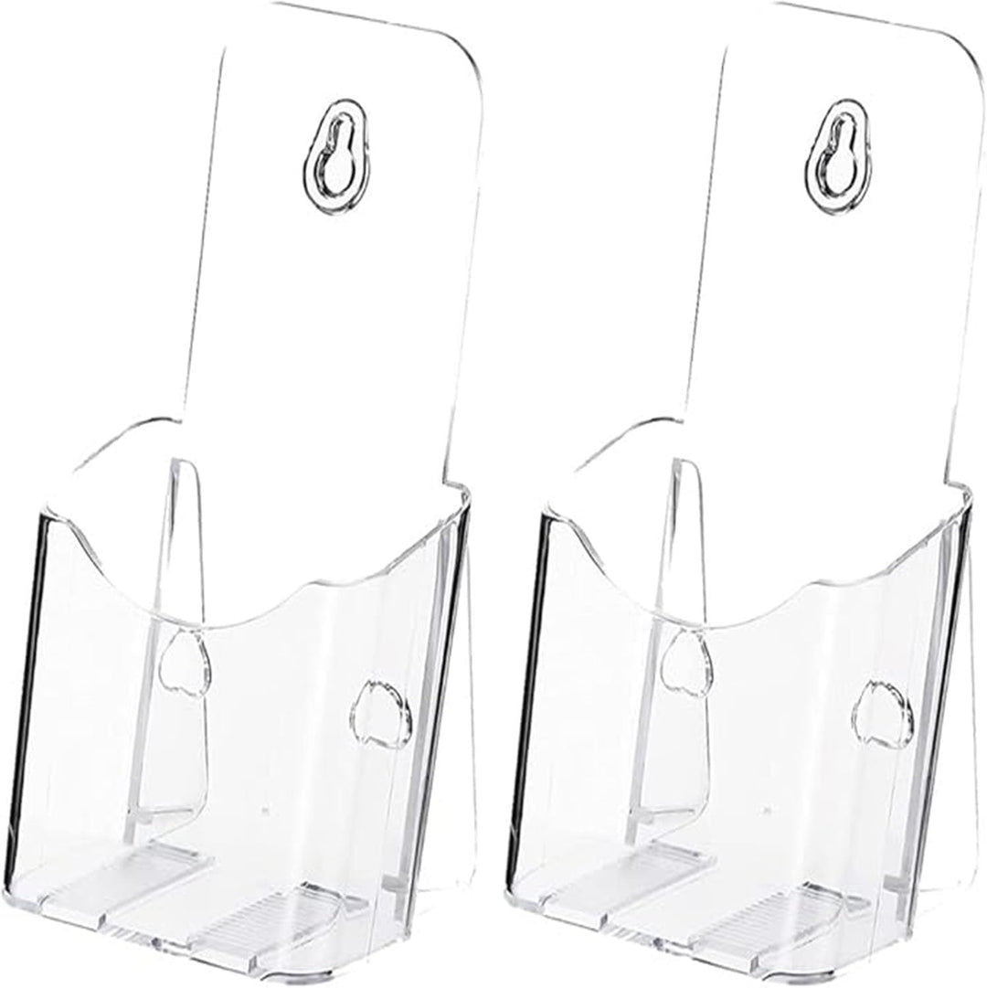 2 Clear Acrylic Brochure Holders for Countertop or Wall - Just Closeouts Canada Inc.