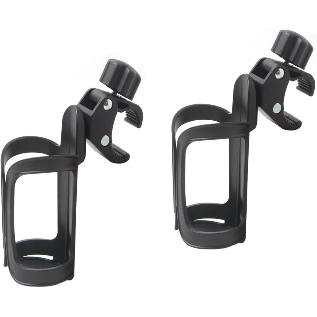 2-Pack Black 360° Rotating Clamp-On Cup Holders - Just Closeouts Canada Inc.