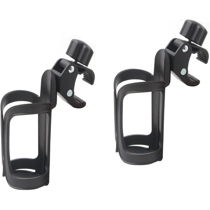 2-Pack Black 360° Rotating Clamp-On Cup Holders - Just Closeouts Canada Inc.