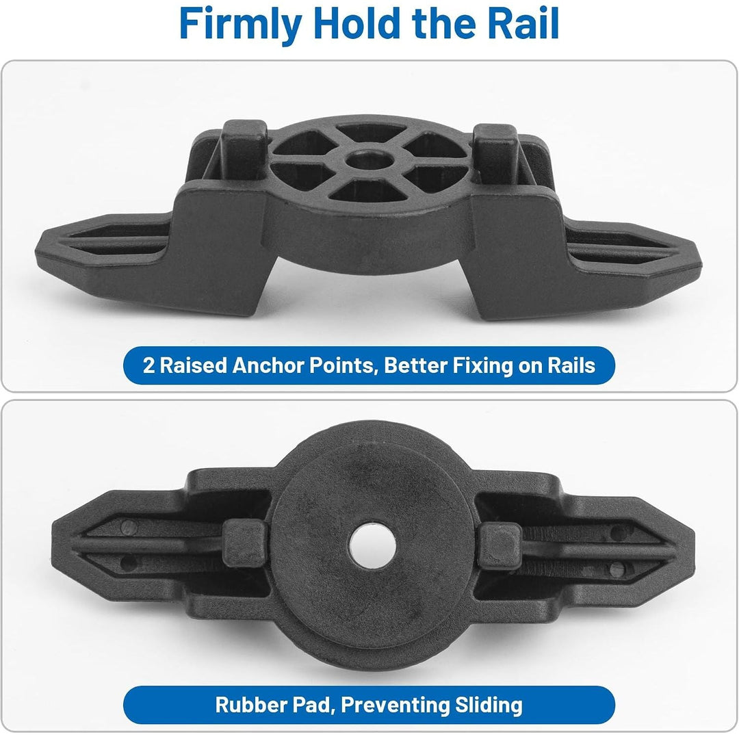 2-Pack Black Kayak Track-Mount Anchor Cleats - Just Closeouts Canada Inc.