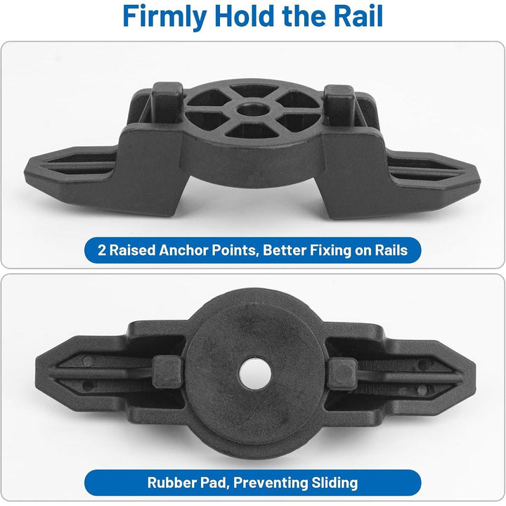 2-Pack Black Kayak Track-Mount Anchor Cleats - Just Closeouts Canada Inc.