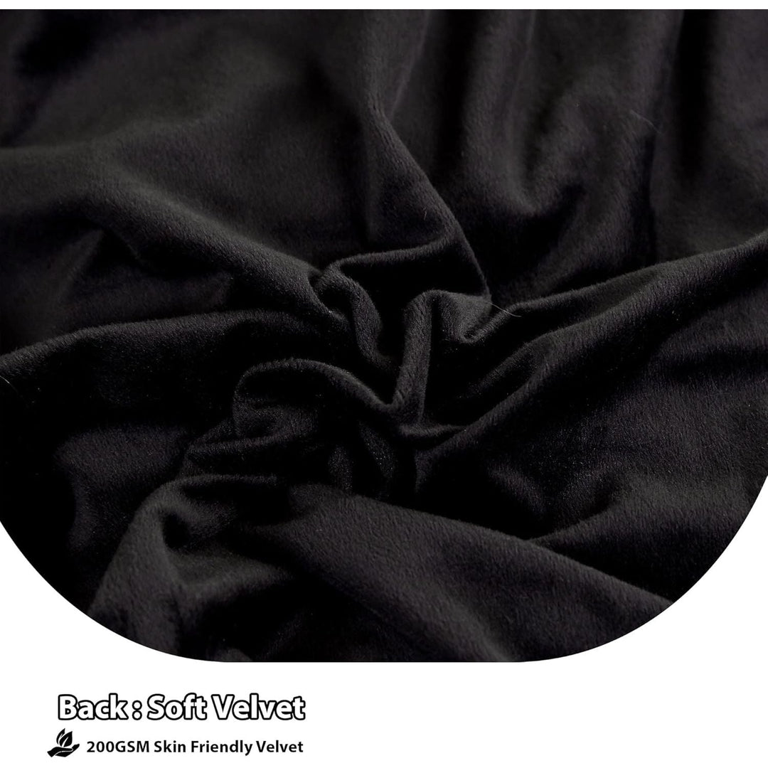2 Pack Faux Fur Pillow Shams, Shaggy Plush Home Decorative Luxury Series Super Soft Furry Pillow Case with Zipper Closure for Home Sofa Couch Decoration,Standard Queen(Black,20"x26") - Just Closeouts Canada Inc.