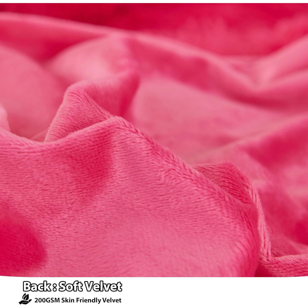 2 Pack Fluffy Faux Fur Pillow Shams,18 x 18 Inches Throw Pillow Covers, Luxury Decorative Furry Pillowcases Cushion Cover for Christmas,Zipper Closure,No Pillow Insert,Hot Pink - Just Closeouts Canada Inc.