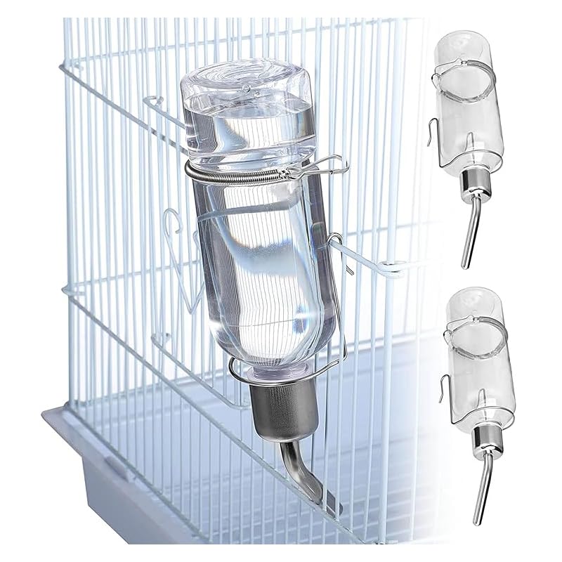 2-Pack Hanging Small Animal Water Bottles, 350 mL Each - Just Closeouts Canada Inc.X004FNA7YX