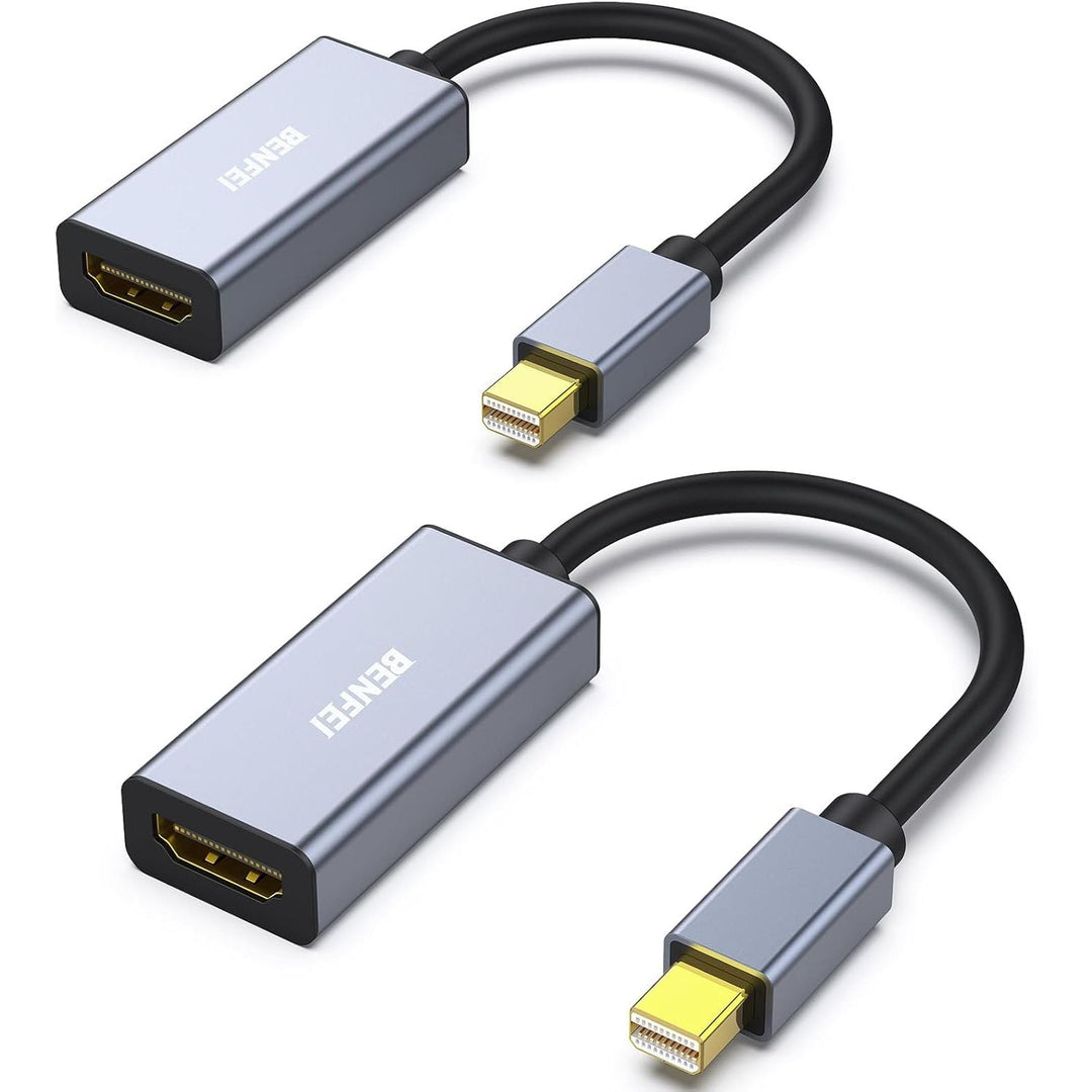 2-Pack Mini DisplayPort to HDMI 4K Adapters - Just Closeouts Canada Inc.