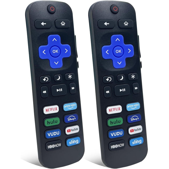 2 - Pack Replacement Remote for All Roku TV with TCL TV/Hisense TV/Onn/Sharp/Element/Philips/Insignia/Jvc/RCA Smart Roku TVs (Not for Stick and Box - Just Closeouts Canada Inc.X004AEHSJ9