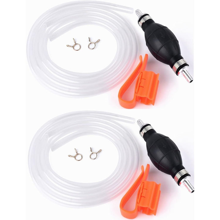 2 Pack Siphon Hose, Gasoline Siphon Pump Portable Widely Use Hand Fuel Pump Water Transfer Pump with PVC Hose - Just Closeouts Canada Inc.X004KJTS2J
