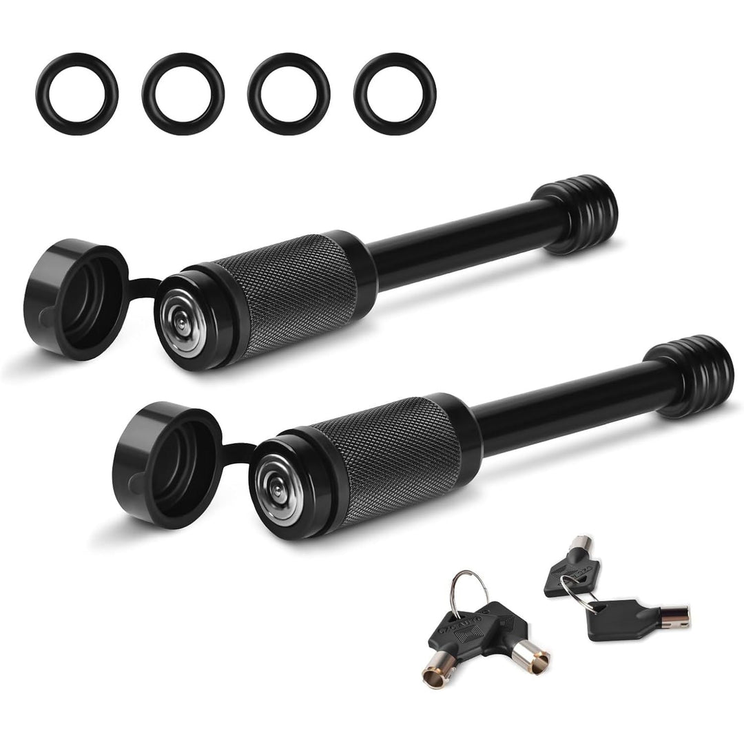 2 Pack Trailer Hitch Lock, Hitch Pin Lock with 5/8 Inch Diameter Anti - Theft Hitch Locking Pin for 2 Inch & 2 - 1/2 Inch Receiver, Black. - Just Closeouts Canada Inc.