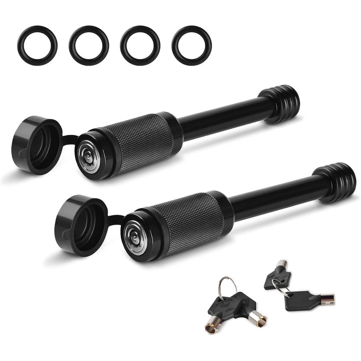 2 Pack Trailer Hitch Lock, Hitch Pin Lock with 5/8 Inch Diameter Anti - Theft Hitch Locking Pin for 2 Inch & 2 - 1/2 Inch Receiver, Black. - Just Closeouts Canada Inc.