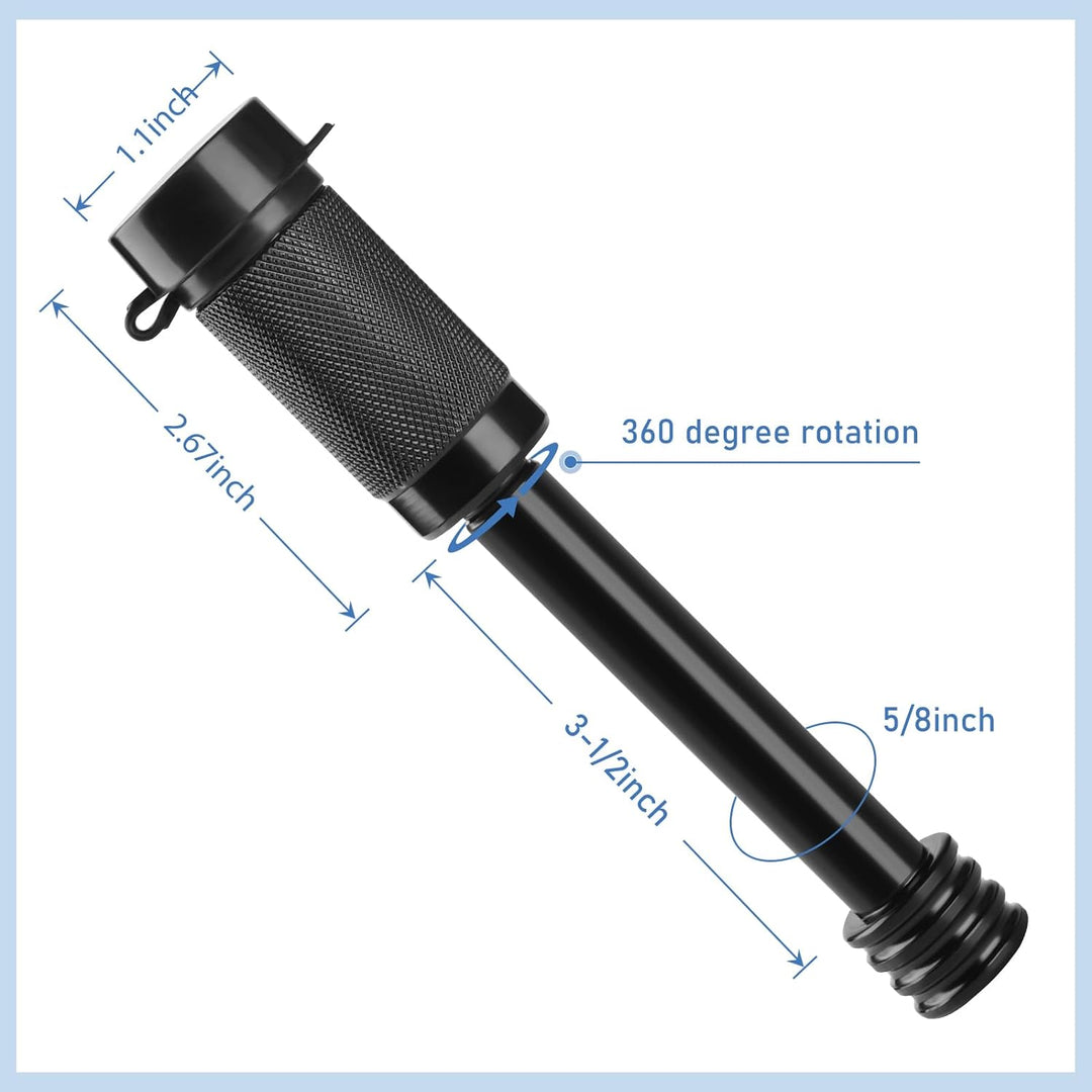 2 Pack Trailer Hitch Lock, Hitch Pin Lock with 5/8 Inch Diameter Anti - Theft Hitch Locking Pin for 2 Inch & 2 - 1/2 Inch Receiver, Black. - Just Closeouts Canada Inc.