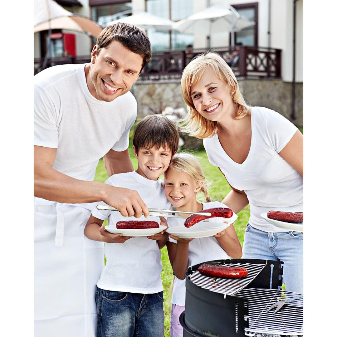 2 Pcs 12 - inch Cooking Tweezers Tongs Precision Serrated Tips, Stainless Steel Professional Chef Tweezer Kitchen Tools for BBQ, Plating and Serving - Just Closeouts Canada Inc.