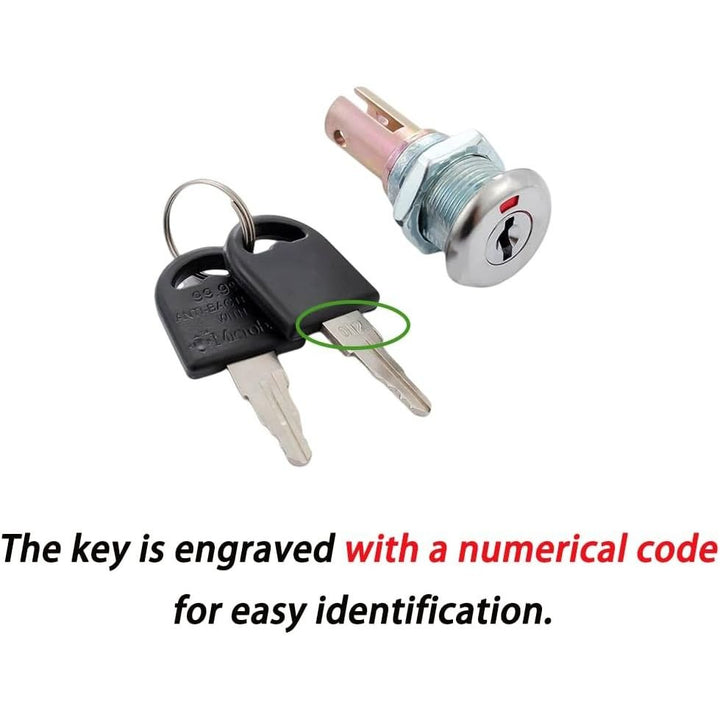 2-Piece Cabinet and Toolbox Lock Set with Keys - Just Closeouts Canada Inc.